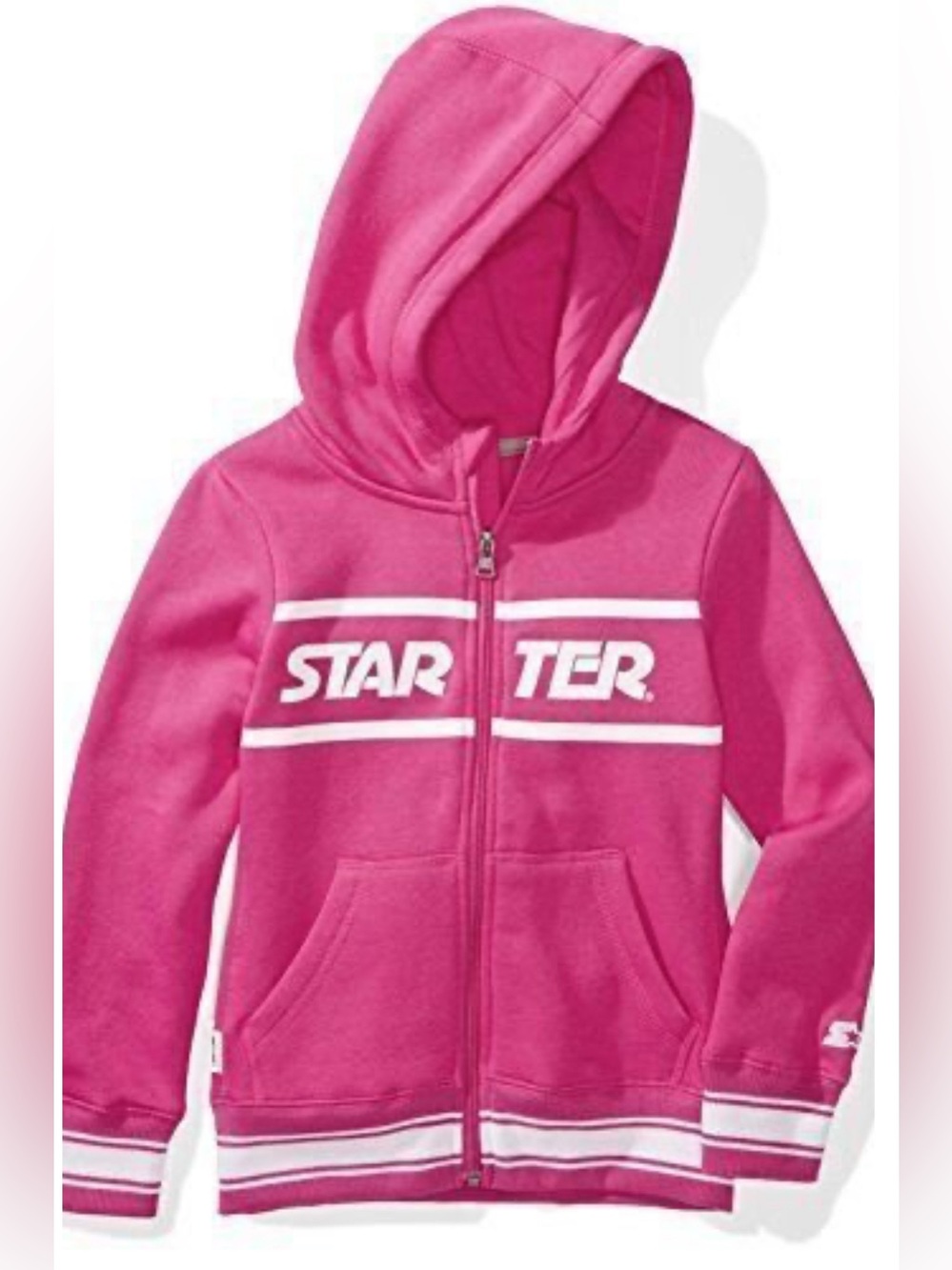 NWT - Starter Full Zip up Long Sleeve Girl Hoodie Jacket in Pink
Size L (10/12)
